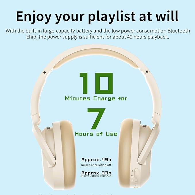 Edifier W820NB Plus Over-Ear Active Noise Cancelling Headphones, Clear Calls with Deep Noise Reduction,Bluetooth Headphones with LDAC for Hi Res Wireless Audio Comfortable Fit,Bluetooth 5.2, Blue