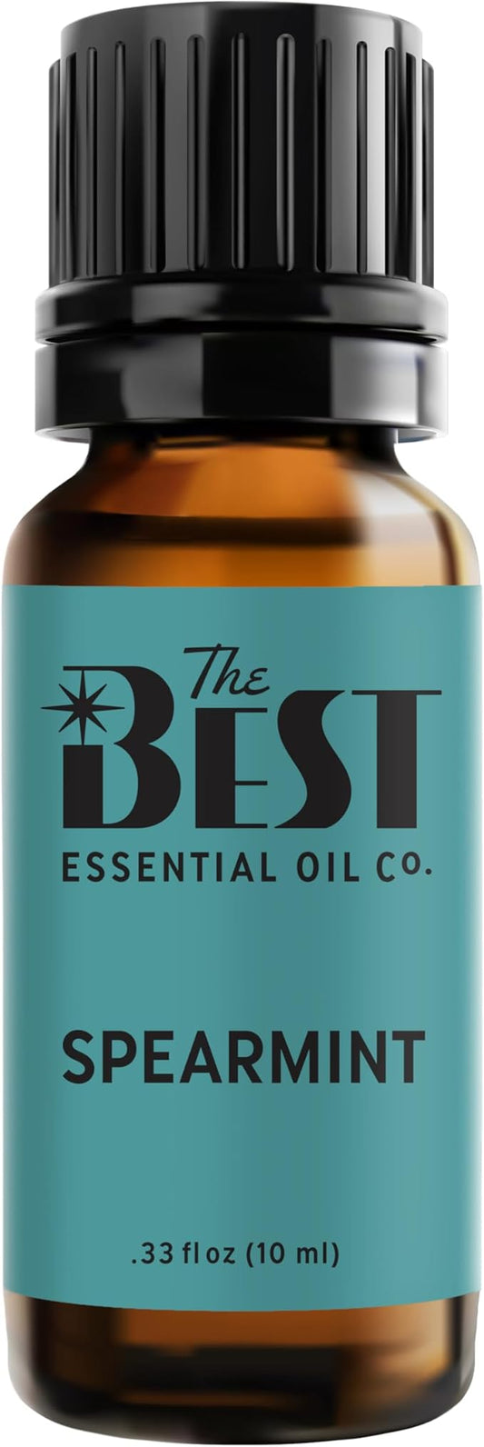 The Best Spearmint Essential Oil Premium Grade- 100% Pure & Natural for Aromatherapy, Diffuser, Spa, Massage, Air Freshener- 10 ml (.33 fl oz)
