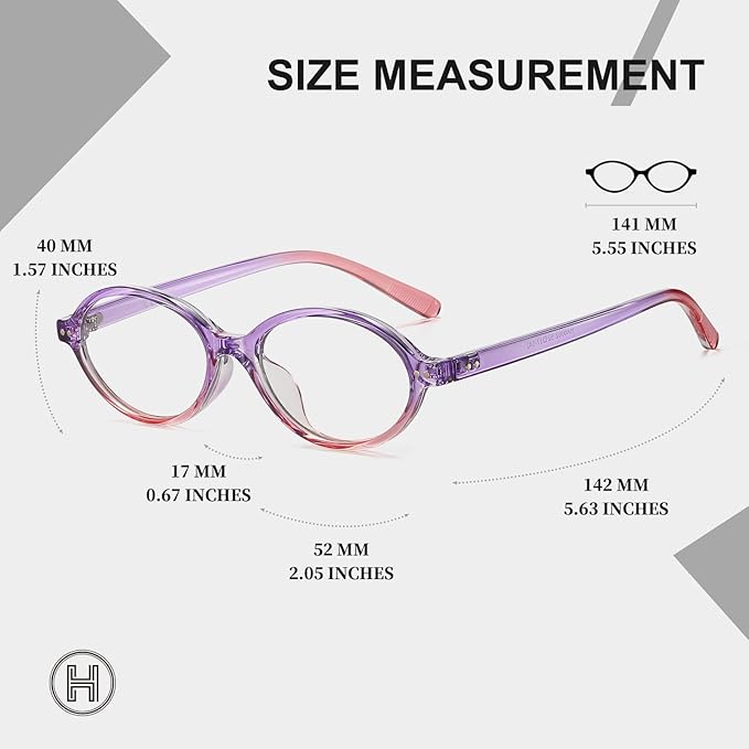 HAOLOTA Blue Light Blocking Glasses Women, Trendy Round Anti Eyestrain UV Glare TV Phone Computer Gaming Eyeglasses
