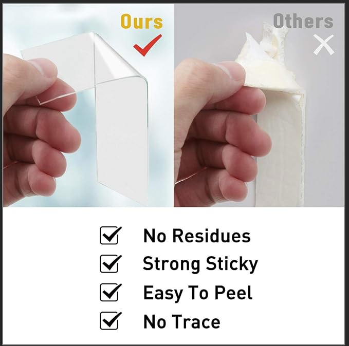 24 Pack Acoustic Foam Panels 1" x 12" x 12" Sound Proof Foam Panles Soundproofing Noise Cancelling Wedge Panels for Home Office Recoding Studio with 240PCS Double-Side Adhesive