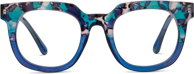 Peepers by PeeperSpecs Women's Oprah's Favorite Things Showbiz Square Blue Light Blocking Reading Glasses