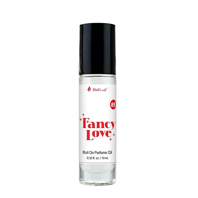 Well's Oil Roll-On Perfume Oil (Fancy Love) | Juicy Fruit Notes | Long-Lasting | Paraben-Free | 0.33 Fl Oz / 10 ml