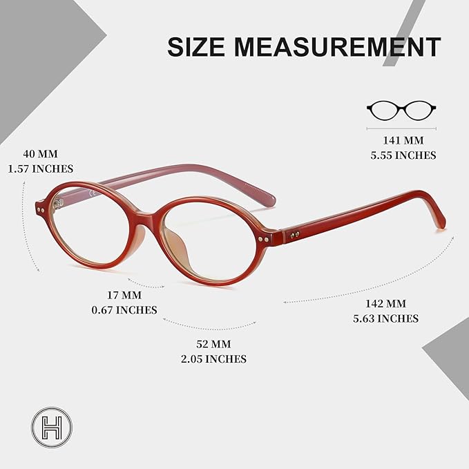 HAOLOTA Blue Light Blocking Glasses Women, Trendy Round Anti Eyestrain UV Glare TV Phone Computer Gaming Eyeglasses