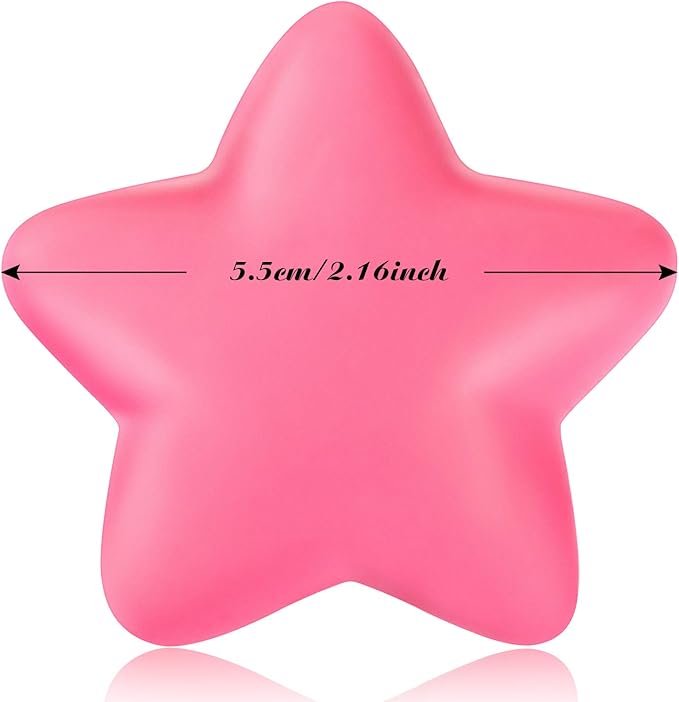 30 Pieces Star Stress Ball Bulk Mini Foam Stress Relief Ball for School Carnival Reward, Student Prizes, Party Bag Fillers