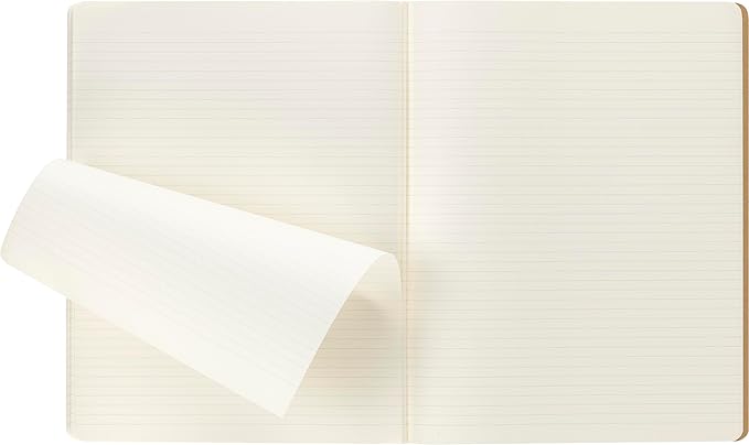 Moleskine Cahier Journal, Soft Cover, Large (5" x 8.25") Ruled/Lined, Black, 80 Pages (Set of 3)