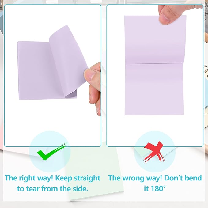 BAYTORY 640 Sheets Pop Paper Up Sticky Notes, 3 x 3 Inches, Self-Sticky Note Pads, Purple Gradient Sticky Pads, Memo Pads for School Office Home Desk Accessories (Purple Series)