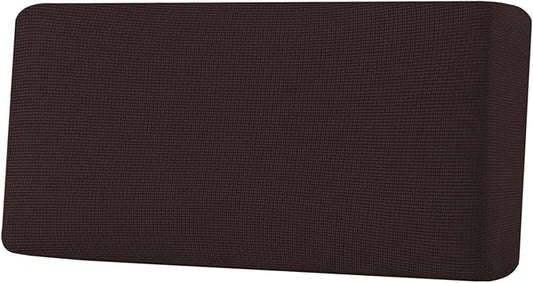 H.VERSAILTEX Super Stretch Individual Seat Cushion Covers Sofa Covers Couch Cushion Covers Slipcover Sets Thick Jacquard Textured Twill Fabric (1 Piece Sofa Cushion Cover, Chocolate)