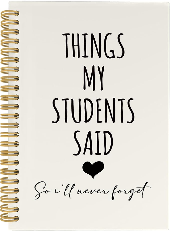 CUANFDDSF Teachers Appreciation Gifts Notebook, Back to School Teacher Gifts Journal Notebooks for Note Taking,Writing Pads，Thank You Teacher Gift Hardcover Spiral Notebook 5.5x8.3 Inch