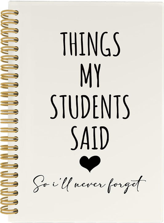 CUANFDDSF Teachers Appreciation Gifts Notebook, Back to School Teacher Gifts Journal Notebooks for Note Taking,Writing Pads，Thank You Teacher Gift Hardcover Spiral Notebook 5.5x8.3 Inch