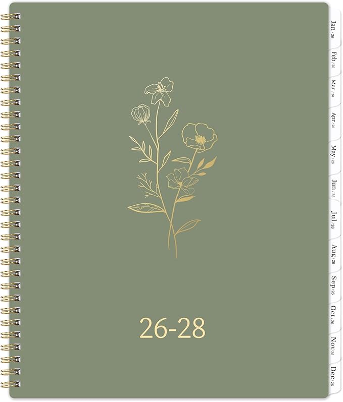 2026-2028 Monthly Planner/Calendar - 3 Year Monthly Planner 2026-2028, Jan 2026 - Dec 2028, 9" x 11", 2026 Calendar Planner with Tabs, Inner Pocket, Holidays, Notes Pages