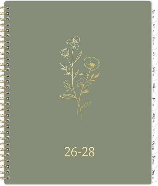 2026-2028 Monthly Planner/Calendar - 3 Year Monthly Planner 2026-2028, Jan 2026 - Dec 2028, 9" x 11", 2026 Calendar Planner with Tabs, Inner Pocket, Holidays, Notes Pages