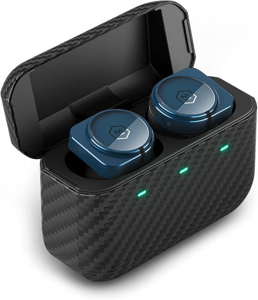 Master and Dynamic MW09 True Wireless Earphones Bluetooth Noise Cancelling Headphones/Earbuds Blue