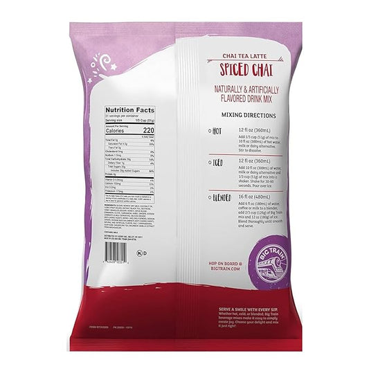 Big Train Spiced Chai Tea Latte Beverage Mix, 3.5 Pound (Pack of 1)