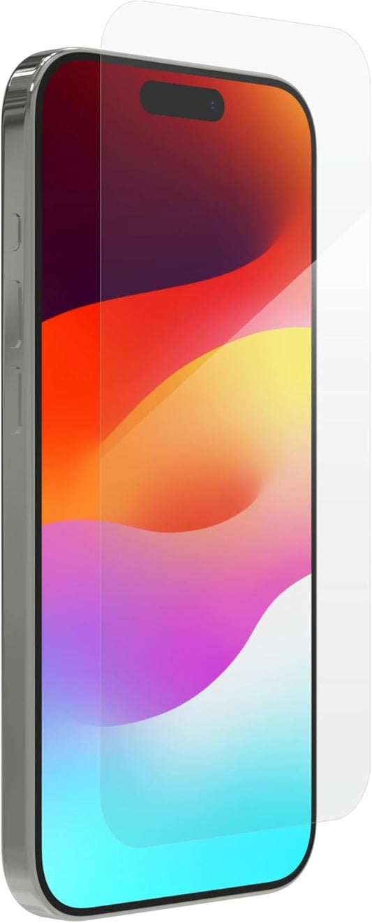 ZAGG XTR3 iPhone 15 Pro Screen Protector - Glass, Blue-Light Filtration, 10X Stronger, Edge-to-Edge Protection, Scratch & Smudge-Resistant Surface, InvisibleShield, Easy to Install