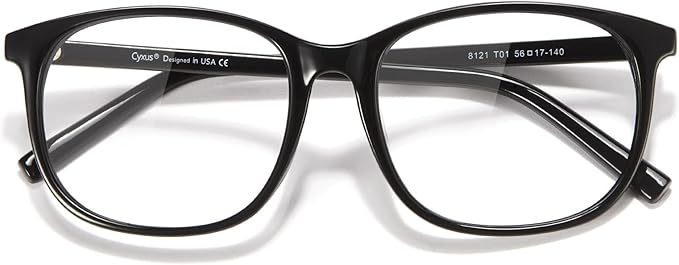 Cyxus Blue Light Blocking Glasses Women Men Computer Gaming Square Glasses UV400 Protection Anti Eyestrain