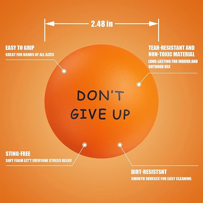 KDG Motivational Stress Balls(20 Pack) for Kids and Adults,Stress Relief Ball with Quetos to Rrelieve Anxiety and Manage Anger