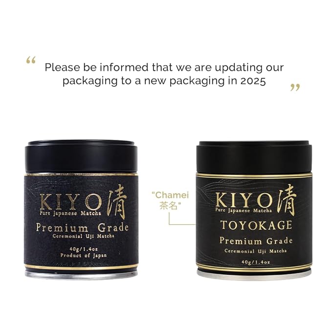 Kiyo Matcha Premium Grade Toyokage Ceremonial Uji Matcha - Pure Japanese First Harvest Ceremonial Grade Matcha Green Tea Powder from Uji, Japan (40g/1.4oz)