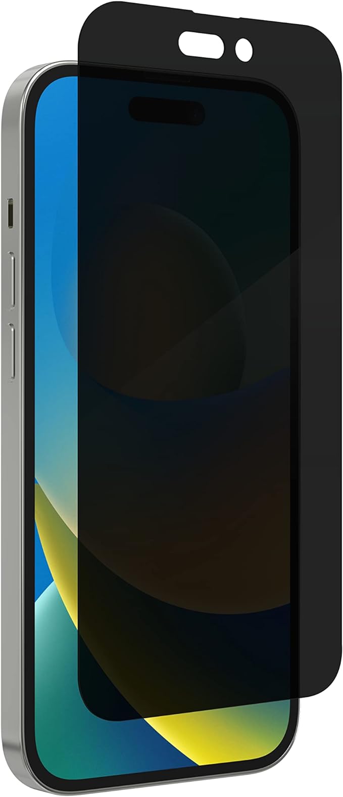 ZAGG InvisibleShield Glass Elite Screen Protector for iPhone 14 Pro Max, 2-Way Privacy, Reinforced Edges, 5X Shatter Protection