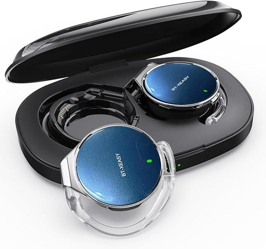 On Ear Headphones Bluetooth 5.4, Noise Cancelling Open Ear Headphones Wireless, Water-Drop Shaped Clip On Sport Headset Bluetooth with 4 Microphone, Comfort Fit Earphones with Long Battery Life