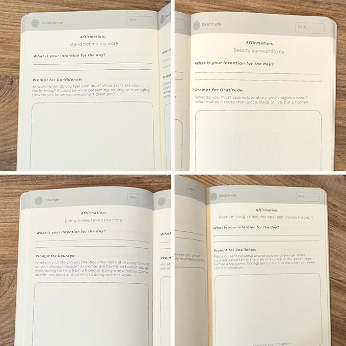 Liberate Daily Gratitude Journal – Guided Mental Fitness Journal for Self-Care, Reflection with Prompts – Undated, 90-Day, Daily Journal - As Seen on Shark Tank