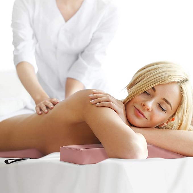 Saloniture Women's Comfort Cushion - Massage Table Wedge Bolster Pillow, Pink