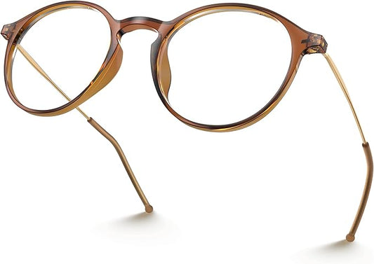 VISOONE Round Lightweight Blue Light Blocking Glasses Women Men Fashion Cute Thin Eyewear Niko