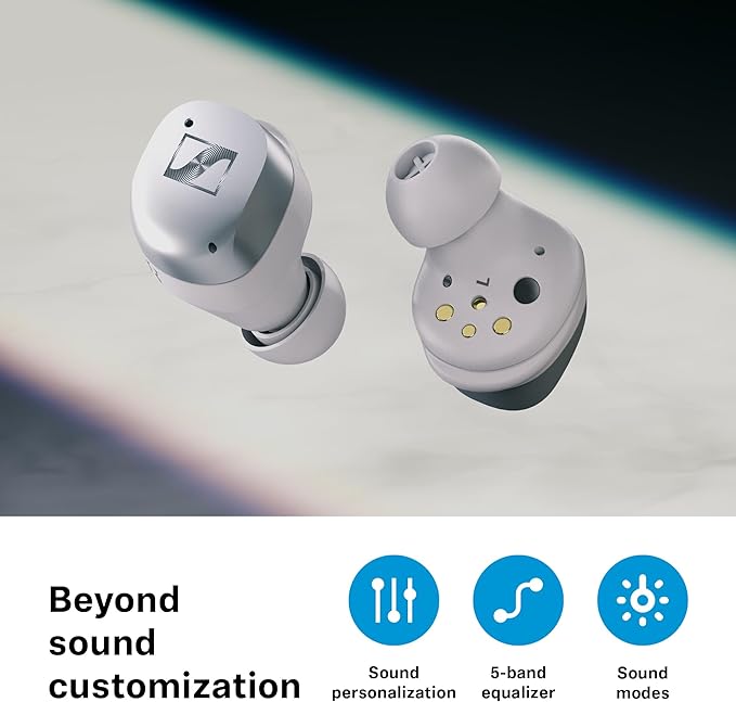 Sennheiser MOMENTUM True Wireless 4 Smart Earbuds with Bluetooth 5.4, Crystal-Clear Sound, Comfortable Design, 30-Hour Battery Life, Adaptive ANC, LE Audio and Auracast - Black Graphite