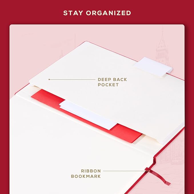 BEECHMORE BOOKS Blank Sheet Music Notebook – A4 8.5x11.5 for Songwriters, Musicians & Composers, 156 Thick 120gsm Pages, 10-Staff Perforated Sheets, Vegan Leather Hardcover, Elastic Closure, Gift Box