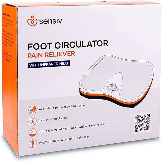 Acupressure Foot Massager for Blood Circulation and Pain Relief for Foot Pain and Plantar Fasciitis Relief Infrared Heat with Adjustable Vibration