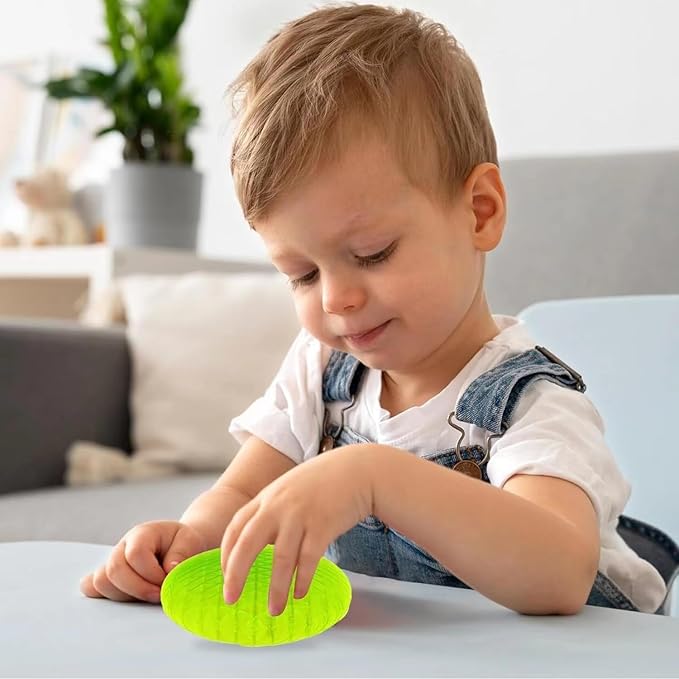 10Pcs Fidget Worm Toy, Cool Toy Worm Big Fidget Toy, Green Cute Worm Shaped Ornament, Funny Pocket W orm Fidget Toy Weird Sensory to y Portable for Adults Children