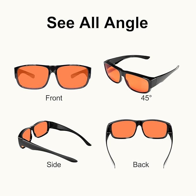 Blue Light Blocking Glasses, 99.9% Blue Light Filter Glasses, Anti Eye Fatigue for Gamers and Office Workers, Experience Comfort for Computers, Smartphones, and TVs