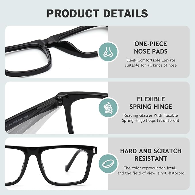 AQWANO 4 Pack Computer Reading Glasses Blue Light Filter Readers Glare Glasses for Men Women
