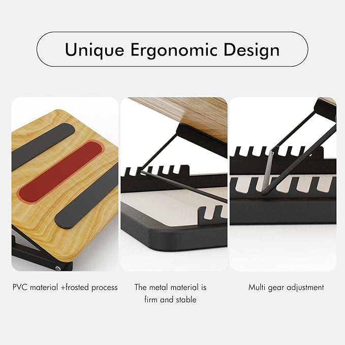 Foot Rest for Under Desk at Work, 15.75"×11.81" Surface, Ergonomic 7 Heights Adjustable Footrest, Portable Under Desk Foot Stool for Home,Office