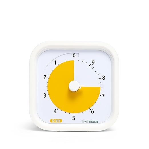 TIME TIMER 10 Minute MOD Education Edition ⁠— Visual Timer with Desktop Software for Kids Classroom Learning, Productivity Timer, Study Tool and Office Meetings with Silent Operation (10min)
