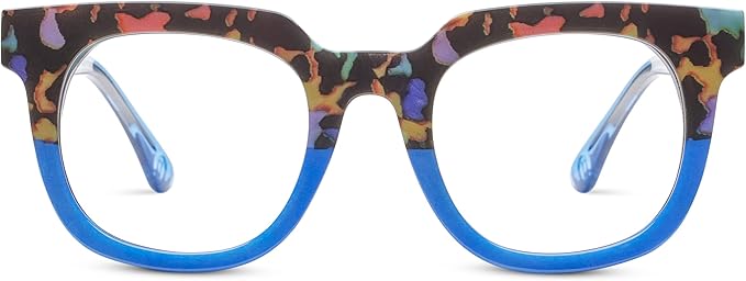 Peepers by PeeperSpecs Women's Oprah's Favorite Things Showbiz Square Blue Light Blocking Reading Glasses
