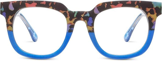 Peepers by PeeperSpecs Women's Oprah's Favorite Things Showbiz Square Blue Light Blocking Reading Glasses