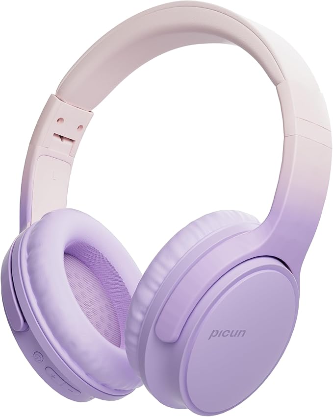 Wireless Headphones, Bluetooth Over Ear Headsets with Microphone, Hi-Fi Audio, 60H Playtime, Touch Control, Foldable Lightweight, On-Ear Headphones for Girls Women, Travel, Work,