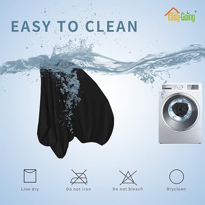 Easy-Going Stretch Individual Chair Couch Cushion Cover Sofa Cushion Furniture Protector Sofa slipcover Soft Flexibility with Elastic Bottom (3-Piece Sofa Cushion Cover, Black)