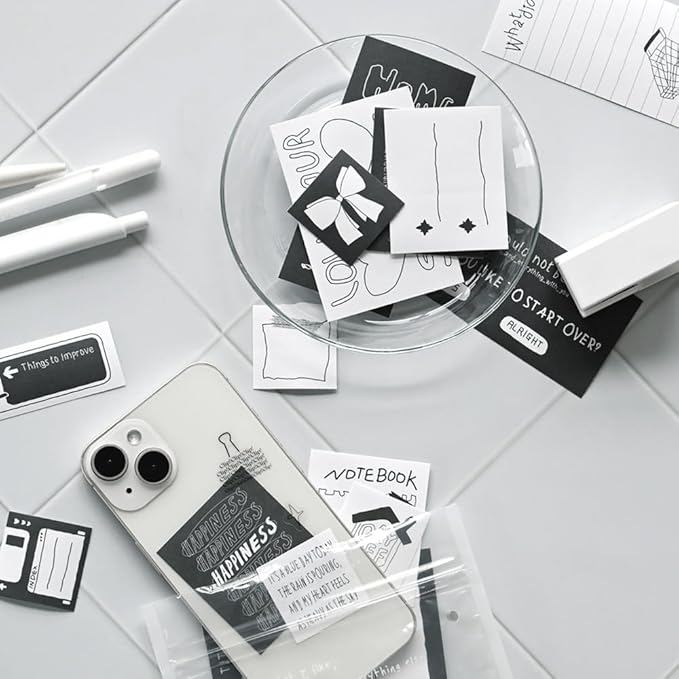 [Monolike] Little Doodle Sticker Pack (102Pcs)_(Variety Pack, Journal, Scrapbook, Waterproof, Fancy Sticker)