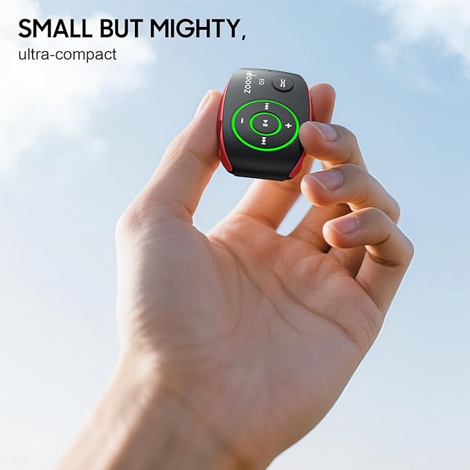 Mp3 Player with LED Light,idoooz X2 8GB Mini Mp3 Music Player,Clip Mp3 Player for Sports,Gym,Jogging,Running,Lossless Sound Quality