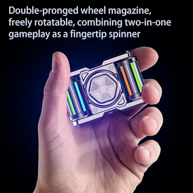 Fidget Roller, Metal - Adult Handheld Fidget Toy | Helps Relieve Stress, Anxiety, Tension | Promotes Focus, Clarity | Compactness, Variety of Play