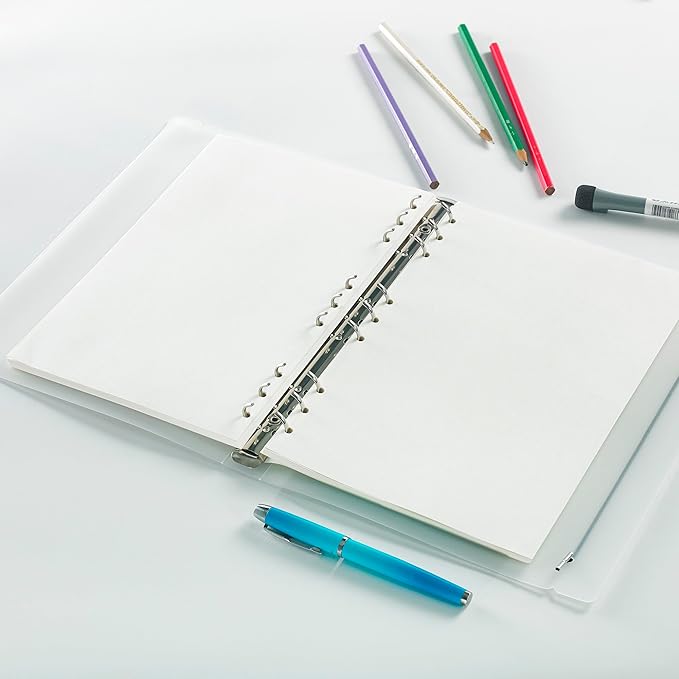 B5 Blank Planner Refill Paper, 9 Holes Inserts Papers 90 Sheets Loose Leaf Notebook Thick Sketch Paper for Drawing & Writing (7.09x10.04 inch)