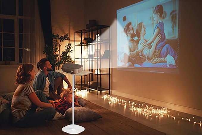 Mobile Standing Desk Height Adjustable Floor Laptop Stand, Computer Cart Workstation, Projector Stand, Teacher Podium for Home, Office, Classroom