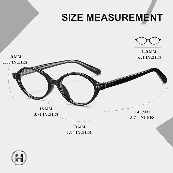 HAOLOTA Blue Light Blocking Glasses Women, Trendy Round Anti Eyestrain UV Glare TV Phone Computer Gaming Eyeglasses