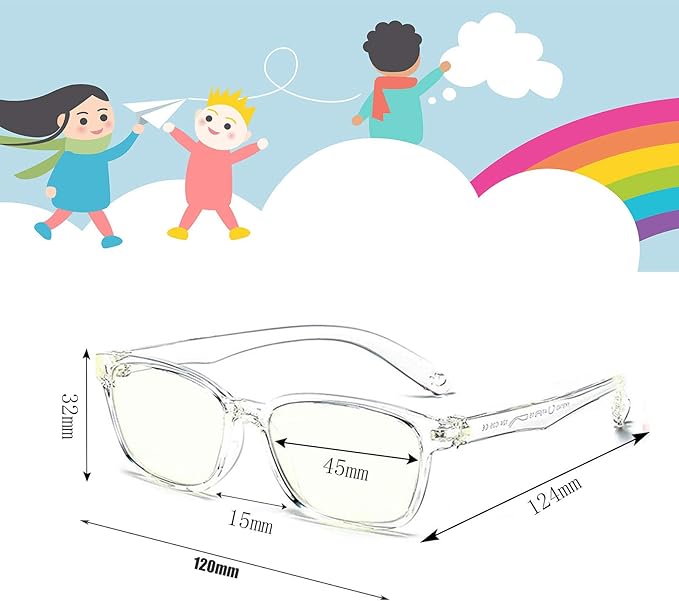 Anti Blue Light Glasses for Kids Computer Glasses, Video Gaming Glasses for Children
