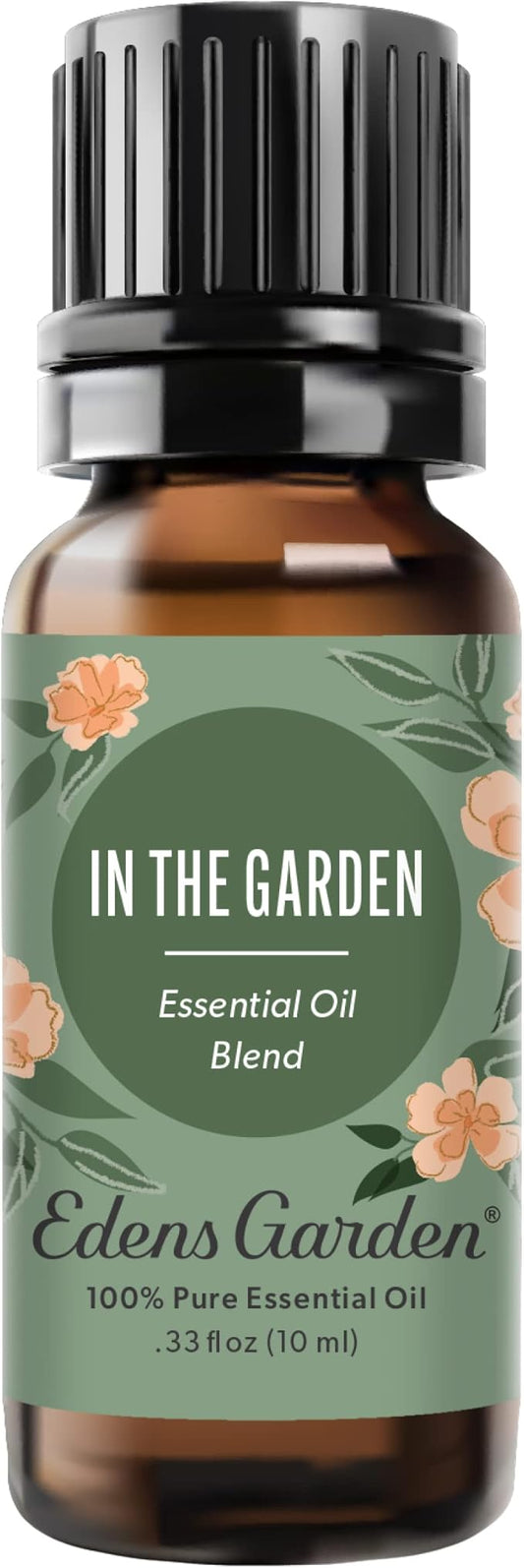 Edens Garden in The Garden Essential Oil Blend- 100% Pure Premium Grade, Undiluted, Natural, Therapeutic, Aromatherapy, The Best for Diffusing, Skin, Candle, Laundry 10 ml (.33 fl oz)