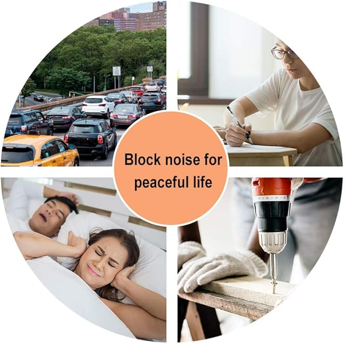 Quality Foam Earplugs 200 Pair - 32dB Noise Cancelling Soft High Decibel Ear Plugs for Noise Reduction Ear Protection Construction Loud Music Shooting Guns Work Safety Hearing Protection Ear Plugs