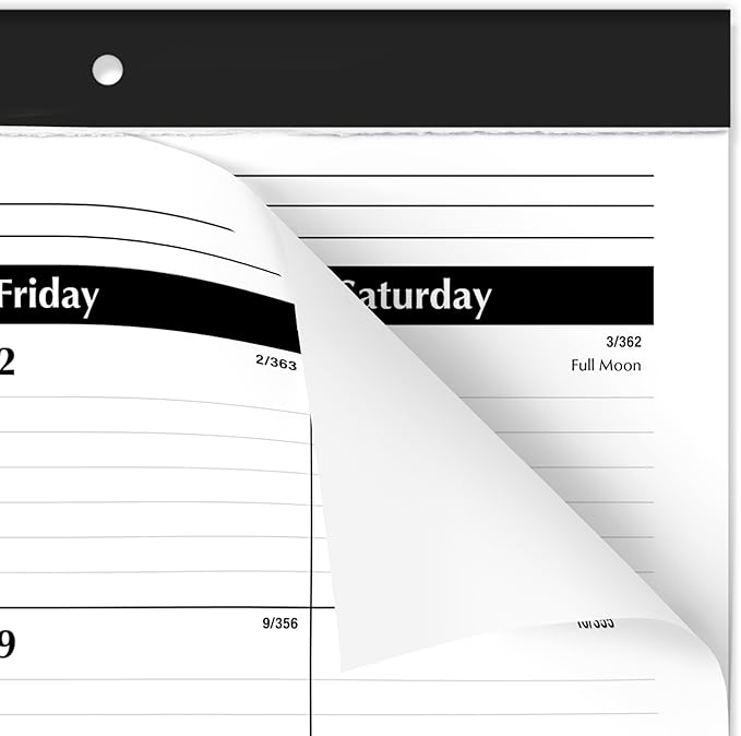 AT-A-GLANCE 2026 Desk Calendar, Desk Pad, Monthly, 21-3/4" x 17", Large, Ruled Blocks, 3 Pack (AZSK240026)