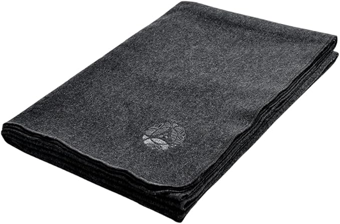Hugger Mugger Deluxe Wool Blanket - Gray - Soft and Firm, Excellent Yoga Prop, Provides Extra Padding for Knees, Elbows, and Wrists, Durable and Washable