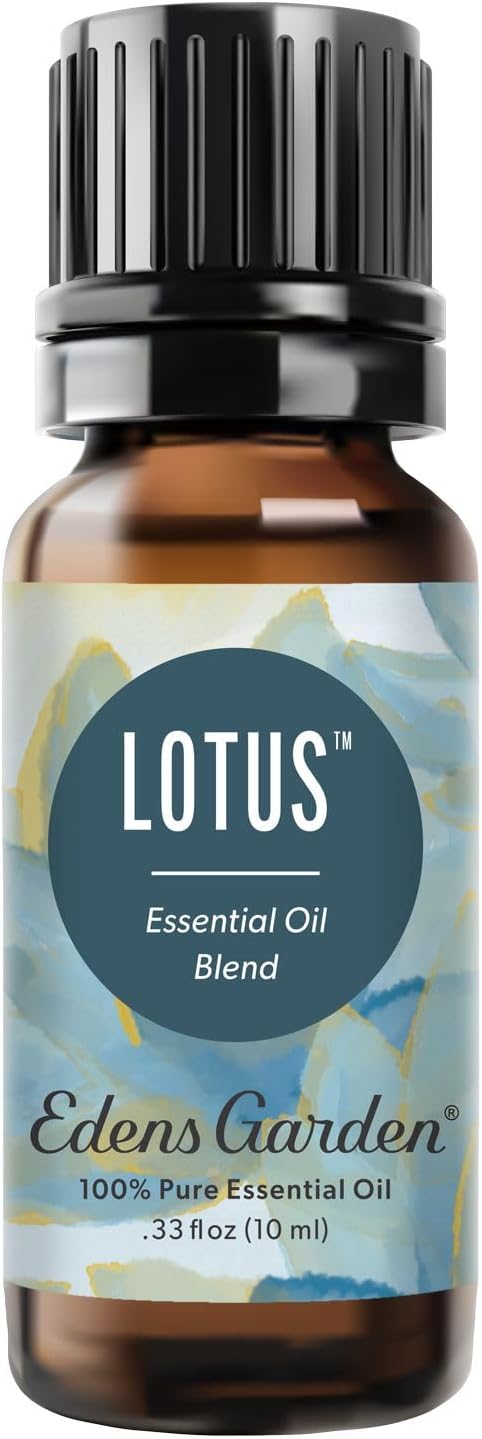 Edens Garden Lotus Essential Oil Blend – 100% Pure Premium Grade, No Artificial Fragrances, Undiluted & Natural, For Skin, Massage, Candle Making, Meditation & Diffuser, Floral Aroma 10 ml (.33 fl oz)